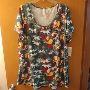 Vintage lularoe holiday classic tee